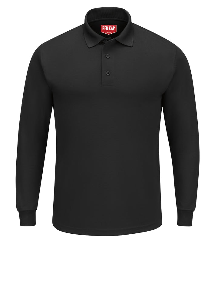 Red Kap Shirts -  Men's Long Sleeve Solid Performance Polo
