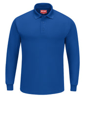 Red Kap Shirts -  Men's Long Sleeve Solid Performance Polo