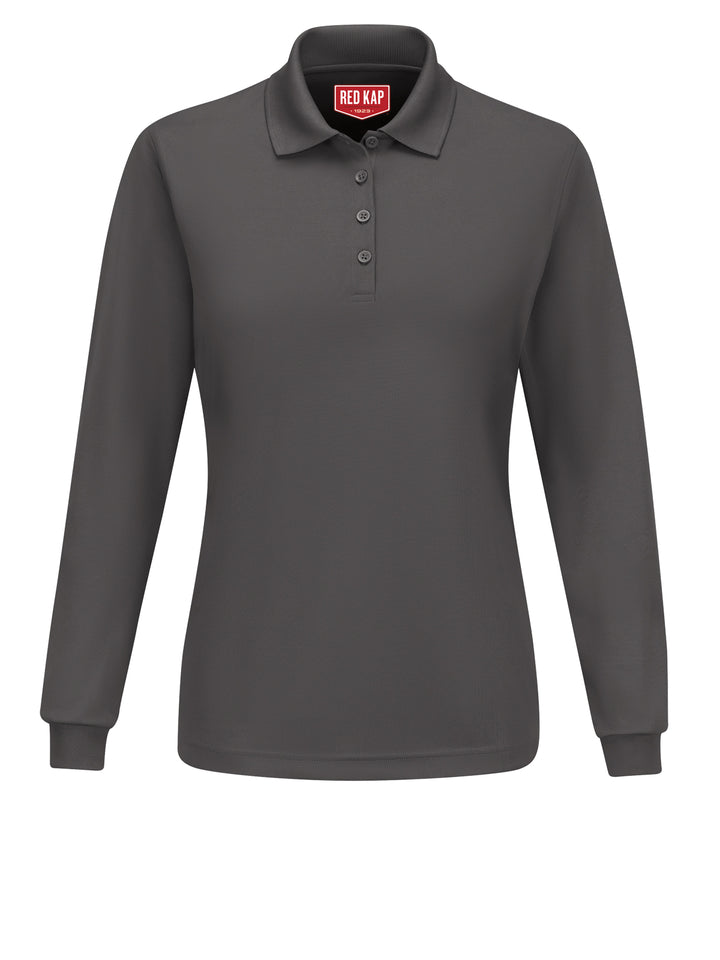 Red Kap Shirts -  Women's Long Sleeve Performance Knit® Polo