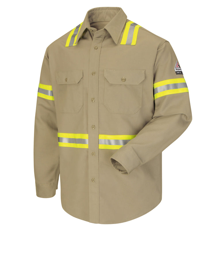 Bulwark - Men's Midweight Flame-Resistant Enhanced Visibility Uniform Shirt