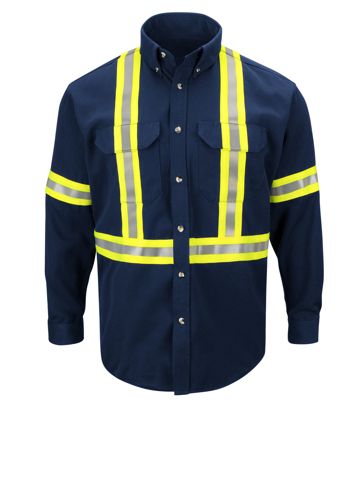 Bulwark - Men's Midweight Flame-Resistant Enhanced Visibility Uniform Shirt