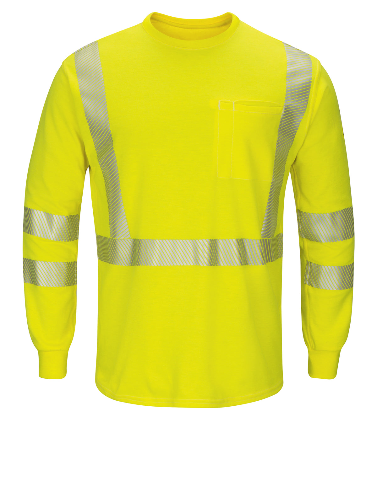 Bulwark - Men's Lightweight Flame-Resistant Hi-Visibility Long Sleeve T-Shirt