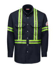 Bulwark - Men's Flame-Resistant Reflective Dress Uniform Shirt