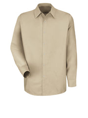 Red Kap Food Processing -  Men's Long Sleeve Specialized Pocketless Work Shirt