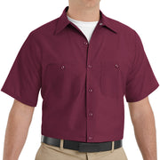 Red Kap Shirts -  Men's Short Sleeve Industrial Work Shirt