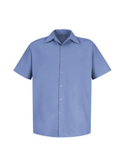 Red Kap Food Processing - Men's Gripper-Front Short-Sleeve Pocketless Work Shirt