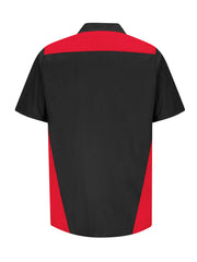Red Kap Shirts -  Men's Short Sleeve Tri-Color Shop Shirt