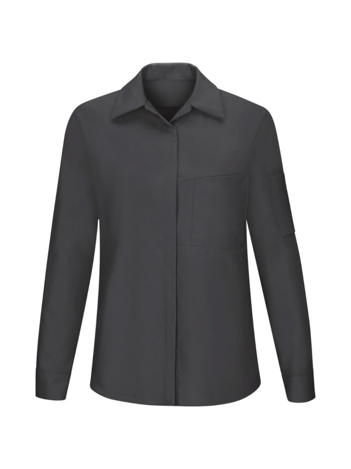 Red Kap Shirts -  Women's Long Sleeve Performance Plus Shop Shirt