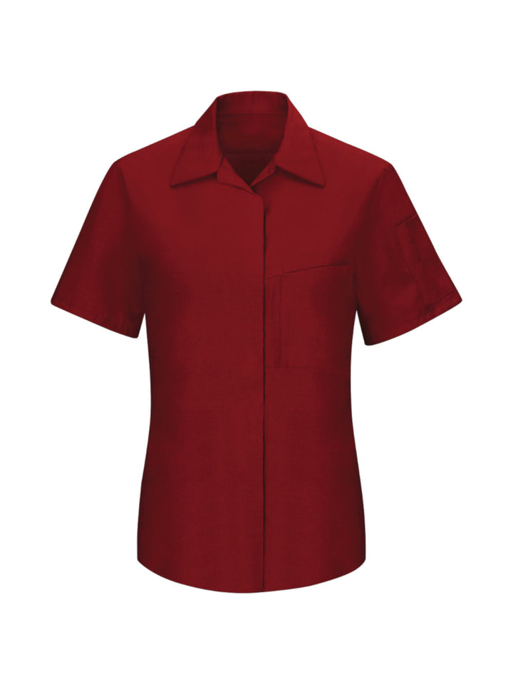 Red Kap Shirts -  Women's Short Sleeve Performance Plus Shop Shirt