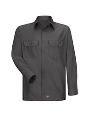 Red Kap Shirts -  Men's Long Sleeve Solid Rip Stop Shirt