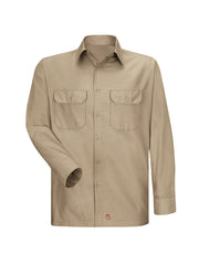 Red Kap Shirts -  Men's Long Sleeve Solid Rip Stop Shirt