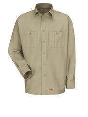 Dickies Shirts - Men's Long Sleeve Black Canvas Workshirt