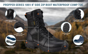 Propper Men's Series 100 8" Side Zip Boot Waterproof Comp Toe Boots
