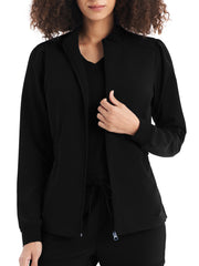 White Cross - CRFT - Women's Two-Pocket Mock Neck Zip-Front Jacket