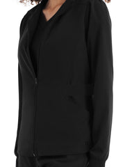 White Cross - CRFT - Women's Two-Pocket Mock Neck Zip-Front Jacket