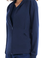 White Cross - CRFT - Women's Two-Pocket Mock Neck Zip-Front Jacket