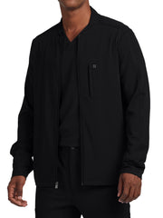 White Cross - CRFT - Men's Three-Pocket Mock Neck Knit Cuffs Jacket