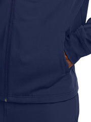 White Cross - CRFT - Men's Three-Pocket Mock Neck Knit Cuffs Jacket