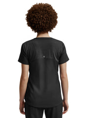 White Cross - VIBE - Women's Three-Pocket Curved V-Neckline Top