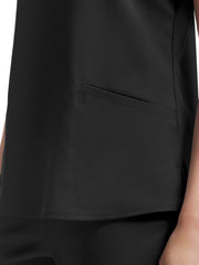 White Cross - VIBE - Women's Three-Pocket Curved V-Neckline Top