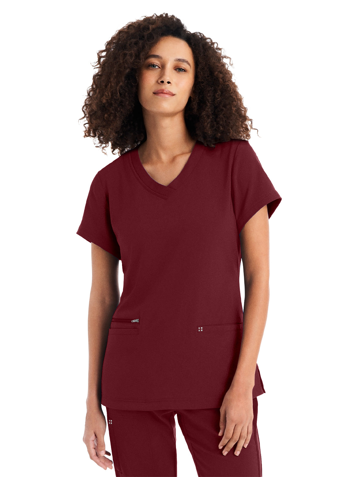 White Cross - CRFT - Women's Three-Pocket V-Neck Top