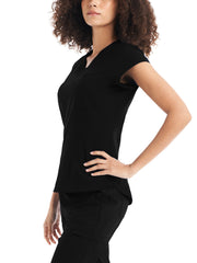 White Cross - CRFT - Women's One-Pocket V-Neck Top