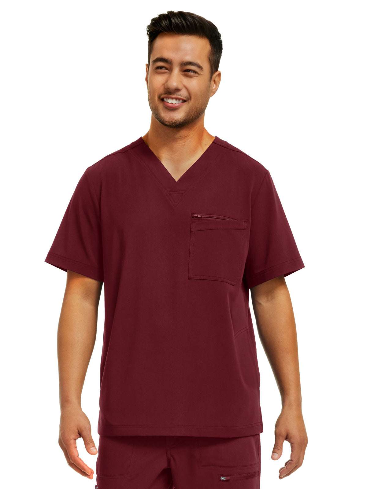 White Cross - CRFT - Men's Four-Pocket V-Neck Top