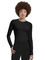 White Cross - VIBE - Women's Shirttail Hemline Underscrub Tee